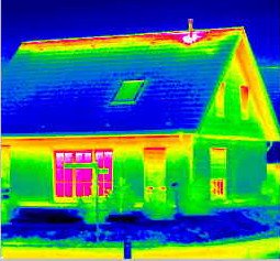 Old Home Window Energy Lost - Thermal Picture